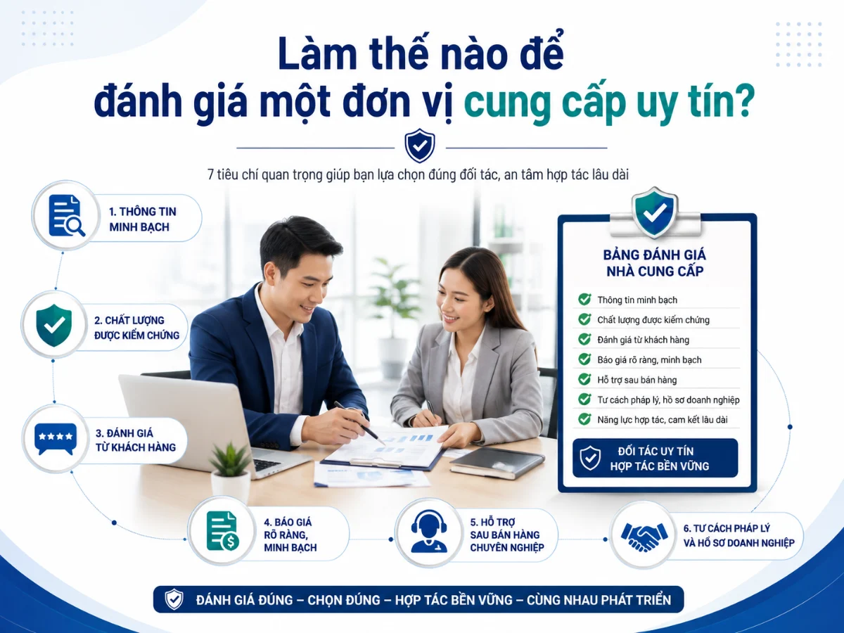 Làm thế nào để đánh giá một đơn vị cung cấp uy tín?