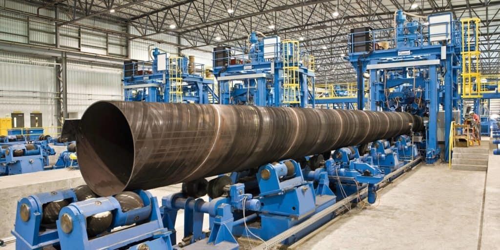 Quy trình sản xuất ống thép hàn xoắn từ thép cuộn cán nóng HRC